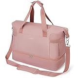 BOSTANTEN Weekender Bags for Women Travel Under Seat Carry On Bag Duffle Bag with Shoe Compartment Overnight Hospital Bags