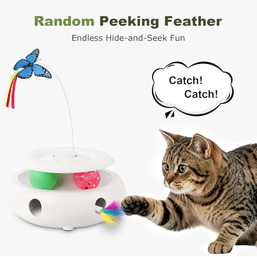 INKZOO 3-in-1 Interactive Cat Toy with Smart Standby — view 3