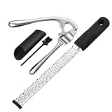 Premium Stainless Steel Kitchen Tool Set: Lemon Zester, Citrus Press & Garlic Crusher - Essential Kitchen Gadgets for Fresh Lemons, Cheese, Garlic & Cocktail Garnishes