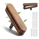 Hölzern Auto Diffuser,Auto Lufterfrischer für Ätherische Öle,mit 10 Baumwolle Ersetzen,Clip Auto Vent Diffusor Fahrspaß und Fahrfreude Ohne Öl,Fügen Sie Ihren Lieblingsgeuch Geruch