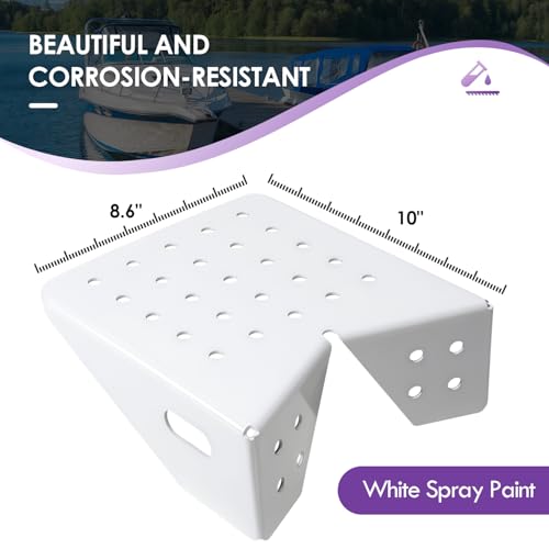 Heavy Duty Boat Dock Step, Boat Boarding Platform Mounting System, Flexible Installation Location, Marine Grade Aluminum Powder Coated, Salt Water Resistant, Quick to Install - Thumbnail 6