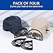 Classicseali 4pcs Hat Bill Bender Curve Shaper,Hat Brim Shaper,Durable Smooth, Brims Bender for Baseball Caps,Perfect Hats Curver Tool,Hats Accessories for Men,Black