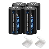 CITYORK Rechargeable D Cells 10000mAh Batteries, 1.2V Ni-MH High Capacity High Rate D Size Battery (
