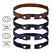 Produktbild ELOSIS 4 Stücke Gürtel Ohne Schnalle Gürtel, Elastischer Unsichtbare Gürtel für Damen & Herren Justierbar Stretchgürtel Keine Schnalle Stretch Gürtel Unisex für Jeans Hosen