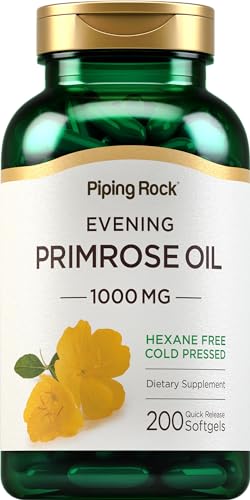 Piping Rock Evening Primrose Oil Capsules 1000mg | 200 Softgels |...