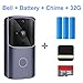 Produktbild LZW Smart-Home-Telefon-Türklingel Funk-Türklingel-Kamera-Sicherheits Video-Gegensprechanlage 720P HD-Infrarot-Nachtsicht Smart-Home-Türklingel,4