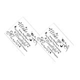 NUOBESTY 1セット な モットー 貼りデ 性 耐久性に れ 装飾用 や に 適 2枚