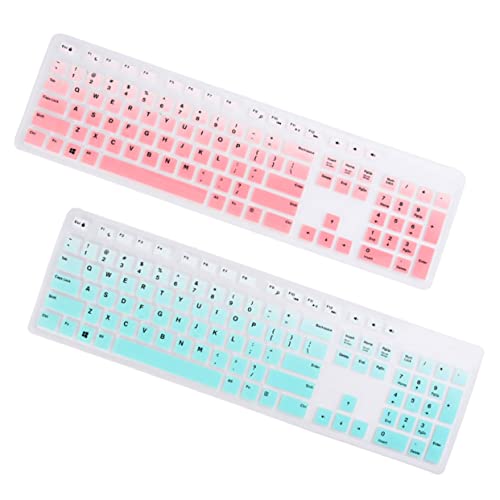 Fundas de teclado impermeables para oficina y hogar NUOBESTY de silicona
