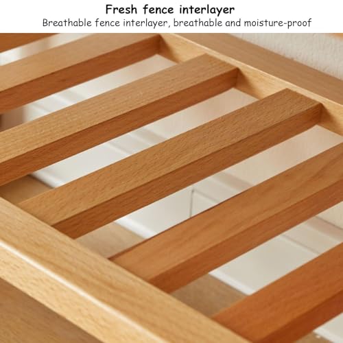 Banc à chaussures à 2 niveaux d'entrée avec étagère de rangement - 8