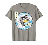 Raccoon Ramen Noodles Japanese Waves Pastel Anime Art Kawaii T-Shirt