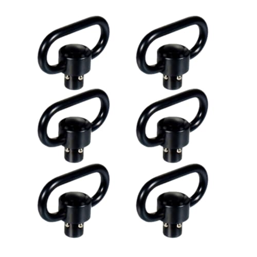 HOUSON 6PCS QD Sling Swivels, Mount Rifle Swivels Mount QD Sling Swivel Mount Set Quick Detach/Release for Two Point Sling