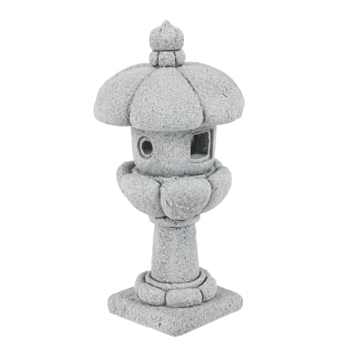 BESPORTBLE Miniature Japanese Stone Lantern Pagoda Zen Garden Ornament for Bonsai and Micro Landscape Decoration Serene Asian Garden Statue for Fish Tank and Outdoor Relaxation