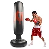 Saco de Boxeo de Pie 160cm para Practicar Karate, Taekwondo y Aliviar la Energía Acumulada Trae una Toallita Casera