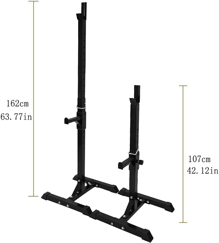 Folding Dumbbell Bench Fitness Barbells Squat Rack Stand for Weightlifting,Adjustable Dumbbell Rack,Home/Gym Heavy Duty Sturdy Steel Squat Stands Barbell Rack Bench Free