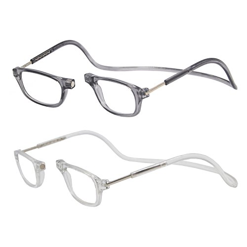 Gafas de lectura unisex portátiles y ajustables para colgar alrededor del cuello