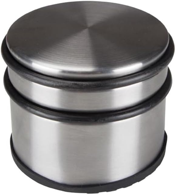 Toolland TL74051 stoper do drzwi ze stali nierdzewnej, średnica 9 cm x wysokość 7,5 cm, waga 1,1 kg 175695