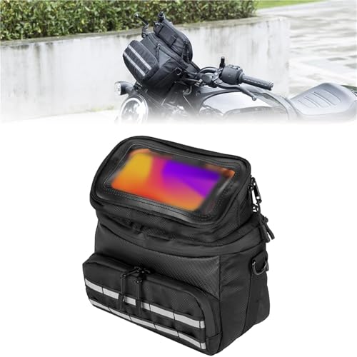 Sacoche guidon 2,5 L finitions soignées et étui smartphone pour moto sportive