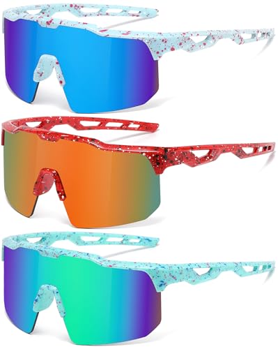 Image of Youth Baseball Sunglasses for Boys Girls Softball Cycling Sports Sunglasses Kids Lightweight UV Protection