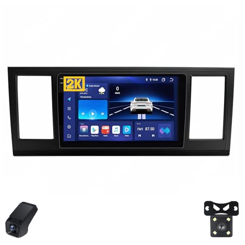 2K Radio para Coche para Volkswagen Caravelle 6 T6.1 T6 2015-2020 Pantalla Táctil Android Estéreo para Coche 9-Inch/CarPlay/Android Auto/WiFi/RDS Radio FM Am/GPS/SWC/ADAS DVR(M400S 2K)