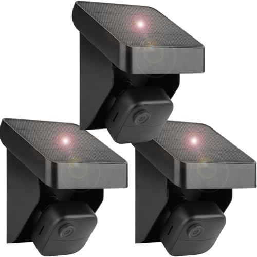 Image of Uogw 3PACK Solar Panel Charging Mount Compatible with Blink Outdoor 4 (4th Gen) /Blink Outdoor (3rd Gen) XT3 /XT2 /XT Camera,Weatherproof,Internal 3300mAh Rechargeable Battery Continuously for 365 Days