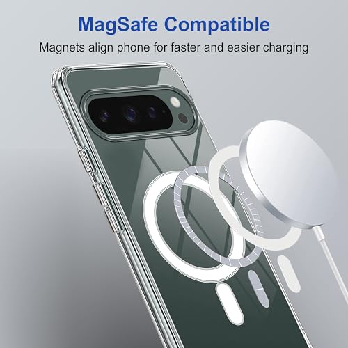 Image of Zapcase Back Case Cover for Google Pixel 9 Pro | Compatible for Google Pixel 9 Pro Back Cover | Compatible with MagSafe | Scratch-Resistant Back Cover | Clear