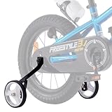 RoyalBaby Kids Bike Training Wheels for RoyalBaby 16 Inch & 18 Inch Bicycle, 16'/18' Black, 1 Pair