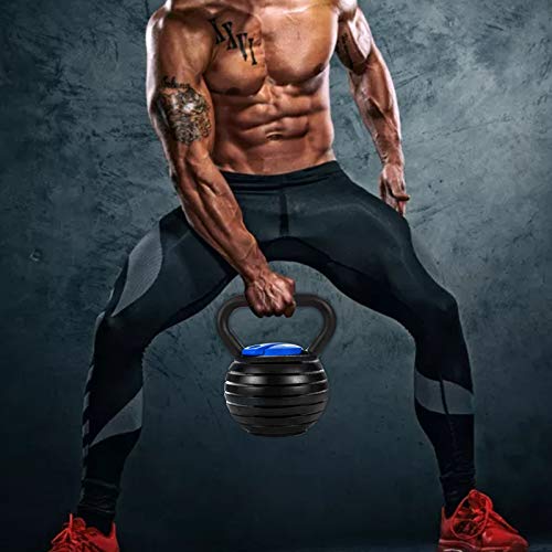 10-40Lbs Adjustable Kettlebell Weights Sets For Men Women Home Fitness Gym Equipment, Cast Iron Kettle Bell Set For Exercises, Weightlifting, Conditioning, Strength And Core Training (Blue) #TOP7