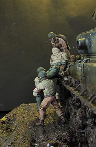 Modelo de Resina 1:35 Lesionado Moderno Sin Tanque miniatura 2