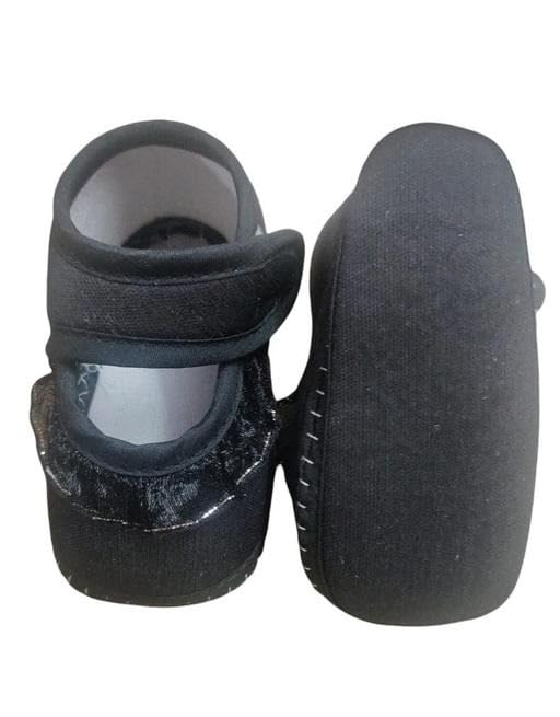 Image of Cute Baby Girl Sandals Soft Cotton Booties Comfortable Slip Shoes for Early Walking