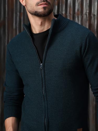 Image of High Star Men Acrylic Knitted Regular fit Highneck Full Sleeves Sweaters 28