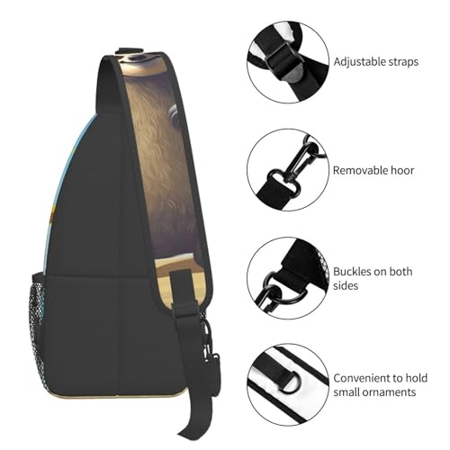 Bolsa Sling para Hombre y Mujer, Mochila Pecho Crossbody miniatura 4