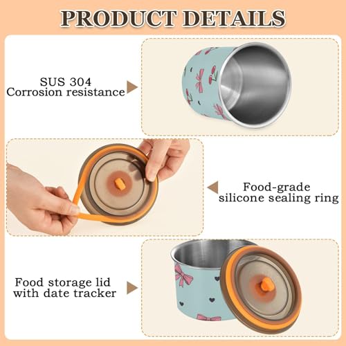 Contenedor Hermético para Café Acero Inoxidable 900ml miniatura 4
