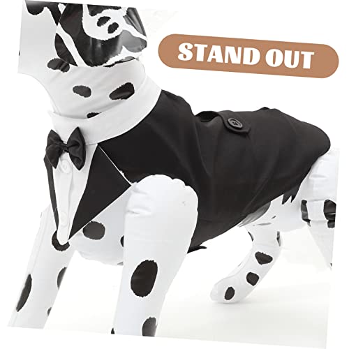Disfraz formal para perros con pajarita y bandana miniatura 6