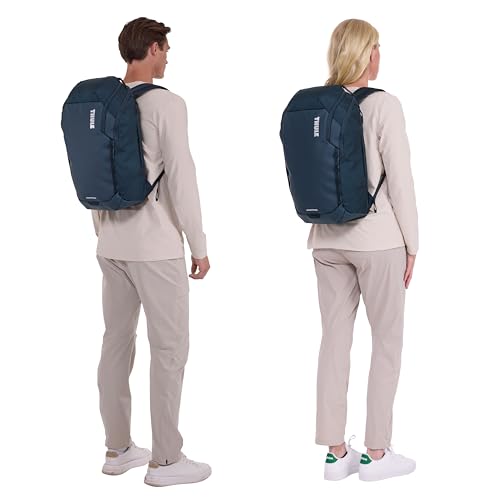 Image of Thule Chasm 26L Backpack,Durable Water-Resistant Recycled Materials,Mesh Pockets Organization, Side Zipper Easy Access