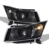AKKON - For 11-15 Chevy Cruze J300 Black Projector Headlight + Black Bezel LED Light Tube LED Tail Light