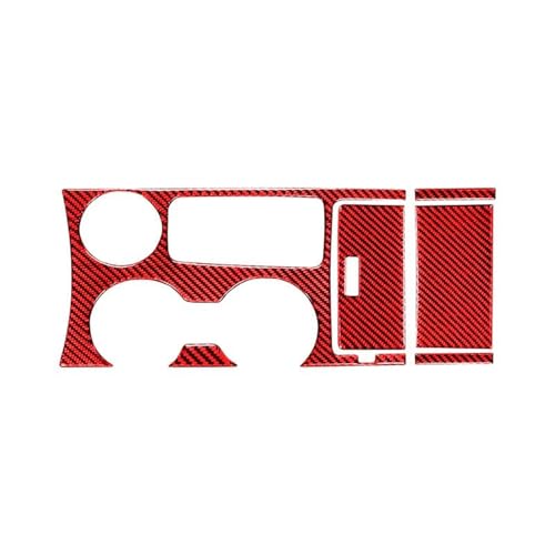 Autocollant porte-gobelet rouge look carbone chic pour Ford Explorer 2013-2019