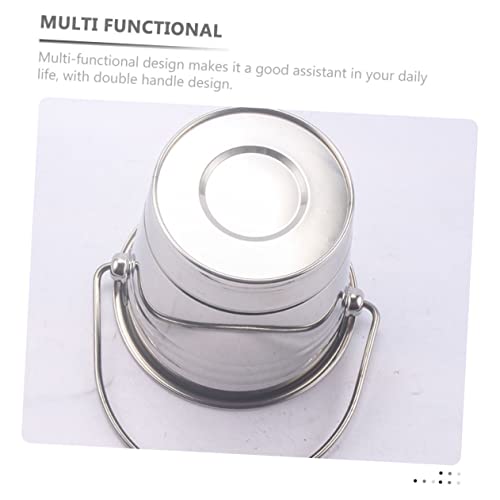 Cubo de hielo portátil de acero inoxidable para bar y hogar ULTECHNOVO 3