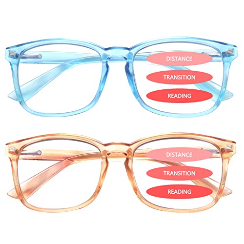 SIGVAN Progressive Multifocal Computer Glasses Women Men Blue Light Blocking Reading Glasses Spring Hinge Readers