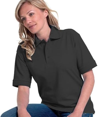 black polyester polo