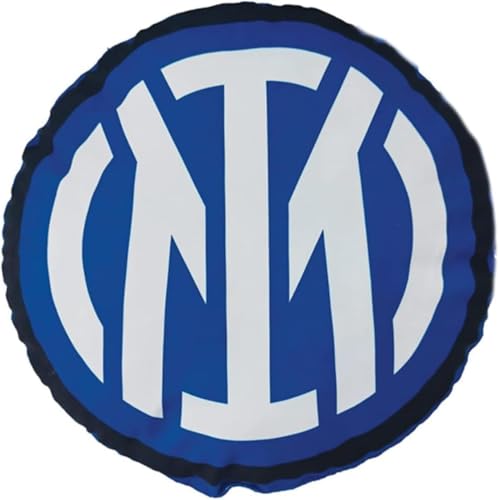 Coussin rond Inter F.C noir et bleu : l'accessoire de décoration incontournable pour salon
