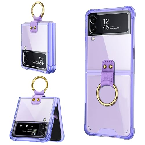 Coque Samsung Galaxy Z Flip 4 antichoc béquille protection violette