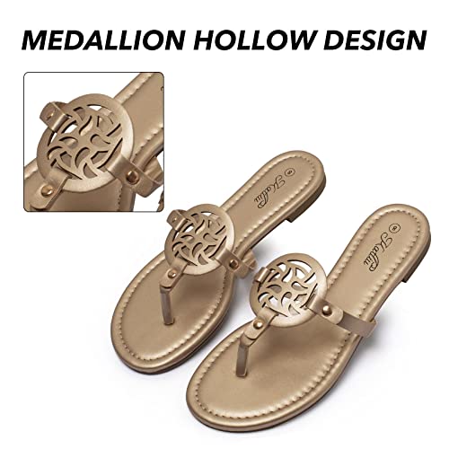 Katliu Women's Comfortable Flat Sandals for Summer Dressy Thong Flops
| Katliu Women's Flat Sandals Flip Flop Style Thong Slides Comfortable for Casual Wear
| Katliu Women's Flat Flip Flop Sandals Thong Design Comfortable Optical Illusion Styles