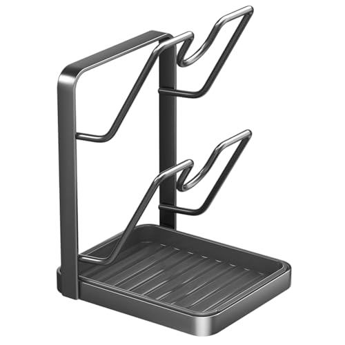 Generico Organizador para tapas, porta utensilios de cocina, organización despensa | Escurridor para tapas de ollas, para aparador despensa móvil cocina casa apartamento restaurante