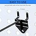 Shimeyao 50 Packs 6 Inch Metal Pegboard Hooks Peg Board Organizer Accessories Holders Stainless Steel Display Hooks Fit to Pegboard Panels for Garage Storage Tools