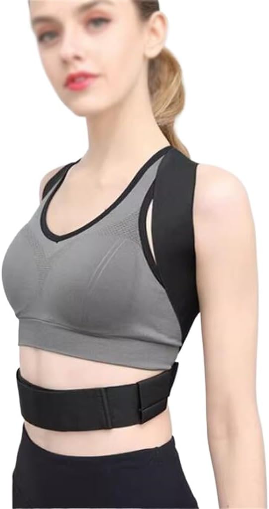 Men and Women Hunchback Orthotics Thin and Invisible Student Guard Back Correction Belt(Small)