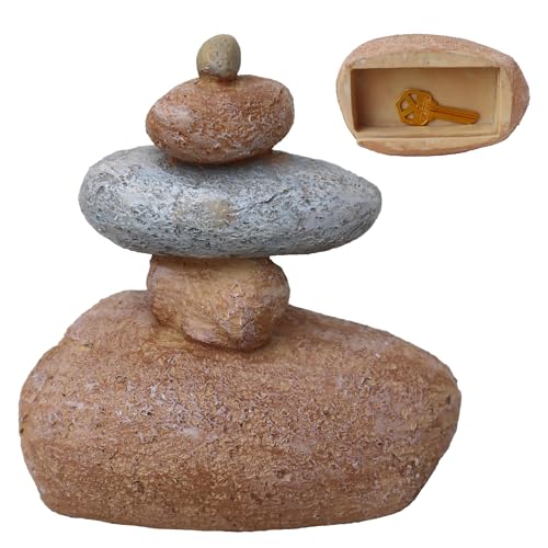 Memeyou Hide a Spare Key Outdoor Waterproof Fake Rock Key