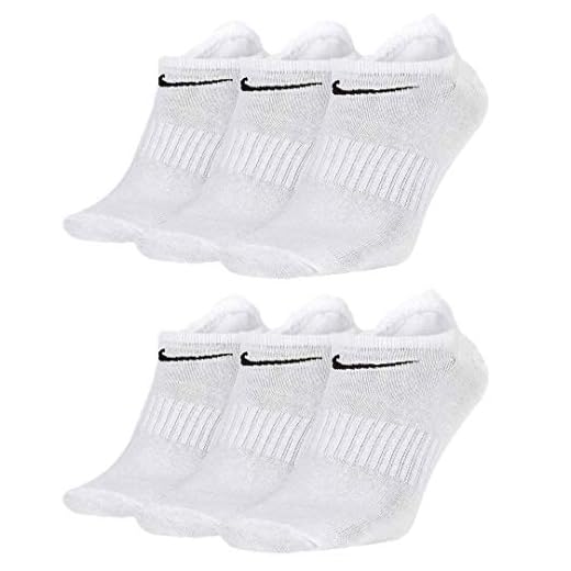 Nike Socken 6 Paar Sneakersocken Füßlinge Socken SX7689,6 Paar Weiss,38-42 2 Nike Socken 6 Paar Sneakersocken Füßlinge Socken SX7689,6 Paar Weiss,38-42