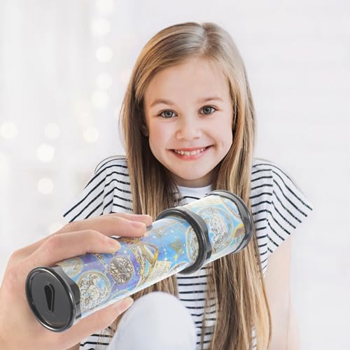 Kisangel 2 Stück Klassisches Kaleidoskope-Spielzeug Dehnbar Langes Kaleidoskop Lernspielzeug Für Kinder Neuartiges Spielespielzeug (Zufällige Farbe)