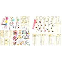Ecoofor Keychain Making Kit Bundle, 501 Pcs DIY Craft Set with Charms, Clips, Chains and Accessories for Jewelry, Bag Charms & Handmade Projects