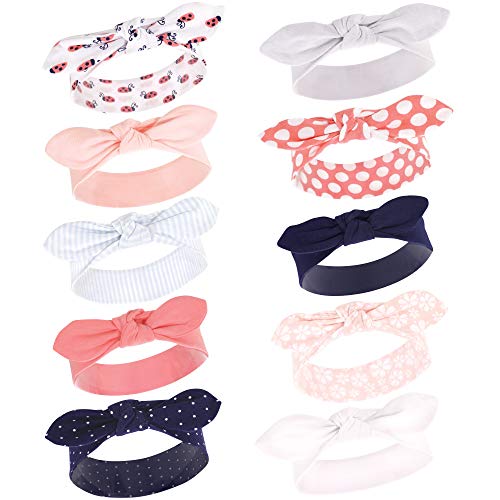 Image of Hudson Baby Infant Girl Cotton Headbands